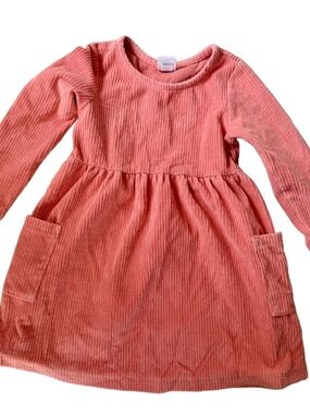 Hanna Andersson Ribbed Velour Pocket Dress in Magic Bloom